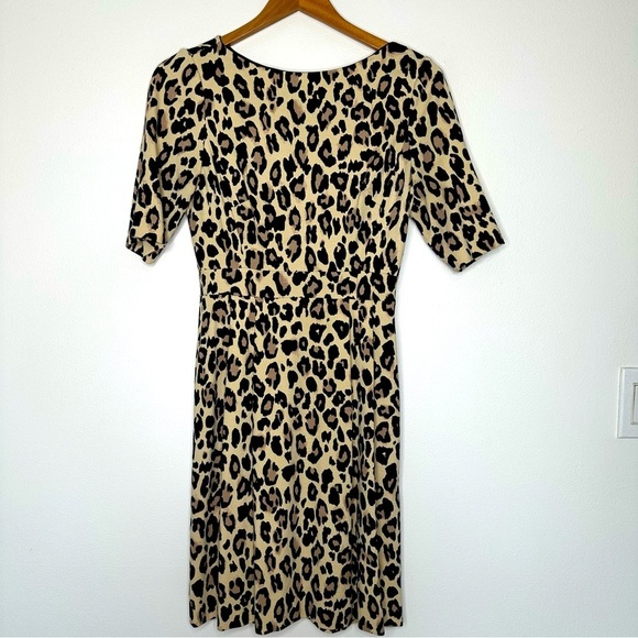 Kate Spade Leopard Print Mini Dress Ponte Knit Size 4 - Picture 2 of 12
